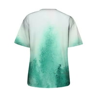 Drindf Ljetne košulje za žene Slatke majice s kratkim rukavima Klasična posada T-majice Labavi fitne
