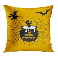 Narančasta Sažetak Happy Halloween Trick prevaren žuti šišmiš crtani slavljeni jastučni jastuk jastuk