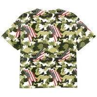 Majice za majice za muškarce za muškarce, muškarci, muške američke zastave Dnevne majice kratkih rukava