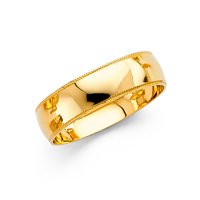 Čvrsti 14K zlatni okrugli kubični cirkonijski žuti prsten Milgrain godišnjica vjenčanica 6