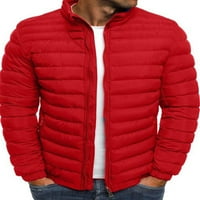 Muška zimska topla puffer Bubble jakna kaputa, obložena obložena zip up odjeća