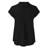 Fattazi vrhovi za žene Trendy Women Novo postolje Šifonska obična boja Bluza Naslijeđena labava bluza