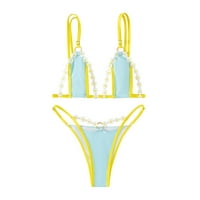 Ženski kupaći kostimi Ljetni modni veliki podijeljeni kupaći kostim čipka