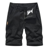 Ketyyh-Chn muške kratke hlače ravno tipa fitness hlače Cargo Hlače Black, 2xL 36