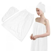 Pogodna suknja za kupanje, omot za ručnik, za tuš kućni kupac bijeli