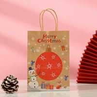 Yebay Set Candy Bag ručka dizajna papir veseli božićnu zabavu Favorit poklon torbicom za dom