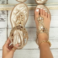 Leey-World Walkies Cipele za žene Žene Sandale sa lukom Podrška Ležerne prilike ljetne flip flops debele