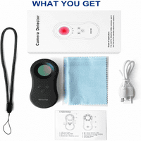 Anti-špijun bez zavirivanja skrivenog detektora kamere sa LED bljeskalicom, prijenosni otvor za pilingu, prtljažnik i osobni alarm