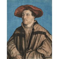 Hans Holbein Mlađa crnarna ukrašena uokvirena dvostruka matted muzej umjetnosti pod nazivom: portret