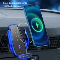 Loopsun bežični punjač za sve pametne telefone, 15W Qi Brzo punjenje, Auto-stezni automobil bežični