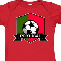 Inktastični fudbal Portugal zastava Banner Poklon Dječak baby ili baby girl bodysuit