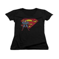 Superman DC Comics Superman & logo Junior V-izrez majica Thee Tee