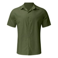 Muško ljeto Havaii Majica kratki rukav Dvostruki džep Okrenite košulju s kožom za ovratnik B majica