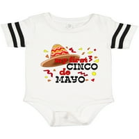 Inktastic Moj prvi Cinco de Mayo sa Sombrero poklon dječjim dječakom ili dječjem dječjem bodi
