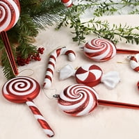Slatka lizalica oblika viseći dekor kreativni božićni stil PVC viseći privjesak za dom