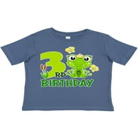 Inktastic 3. rođendan princeza žaba poklon toddler majica Toddler Girl