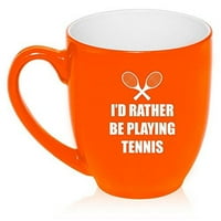 OZ Velika bistro šoljara keramička kava čaj čaša čaša, radije bih igrao tenis