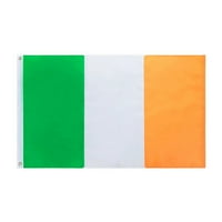Heiheiup Dvostrane i boje zastava i blede 3FT platneno glava Irski dokazni ukras i visi božićni ukrasi