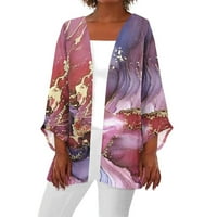 Ženska cvjetna štampana klirence trendy rukava kimono udobne casual labavo meka modne Flowy prekrivače