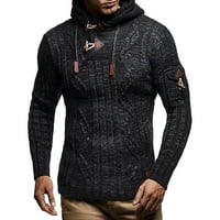 Muški džemper okrugli vrat dugih rukava s dugim rukavima Srednja dužina pulover, pulover spajanje dugim