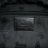 Unizno unaprijed autentično provjereno Gucci Crest Satchel Calf kožna crna