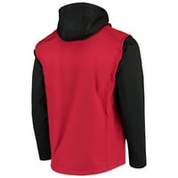 Muški Dunbrooke Red Crvene crne Atlanta Falcons Alpha pune zip jakna