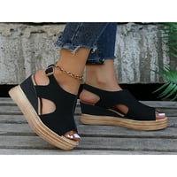 Woobling Žene Ležerne prilike sandale za obnavljanje sandala za radne cipele Ljeto Retro debela sole