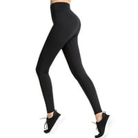 Aaiaymet Plus size za žene za žene gamaše čvrste sportske tajice fitness žene joga hlače velike struke