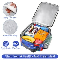 Dječji ručak BO izolirana mekana torba Mini hladnjak Povratak na školsko termalno obrok Tote komplet