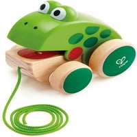 Šetnja-duljina štenad drvena push pull igračka štenad za mališane sa štenetom žabom