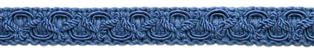 Dvorište paketa Basic Trim ukras za pomicanje Gimp pletenica Stil # 0075SGC Boja: francuska plava