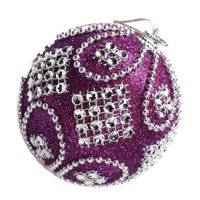 Kristalna pjena Baubes Božićno drvsko dekor Kugla blistaju lanci Moms Diy Ornament