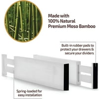 Izuzetno veliki razdjelnici za podesive bambuse - proširivi kuhinjski pribor za pribor za pribor za