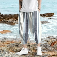 Durtebeua elastične strugove casual pantalone Slim Fit Yoga Hlače na plaži sa džepovima Work Work Hlače