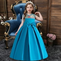 Tosmy Toddler Kids Girl Haljina Ljeto bez rukava Bowknot Cvijeće princeza haljina za modne piste Performanse