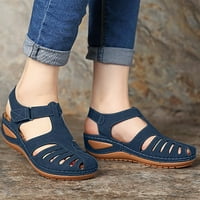 Sandale za žene Bohemia Gladiator Wedge Platform Clotuout gležnja nakloni ljetni casual cloes-toe cipele
