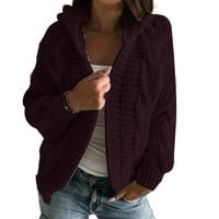 Klizni vrhovi za žensku jesenju i zimu solidne boje navojne prvence kratki džemperi džempera za žene
