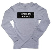 Kuk izrađen u Bolivia State Sive majica s dugim rukavima