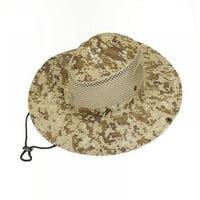 Vanjski kamuflaža Široka BIM Boonie šešir za sunčanje zaštiti od UV zraka za sunčanje za planinarenje kampiranje ribolovnog safarija