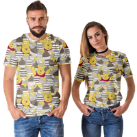 Majica Porodična odijela Winnie The Pooh T Majica Grafički elegantan kratki rukav Crew Crt Majica Mammy