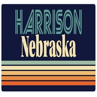Harrison Nebraska vinil naljepnica za naljepnicu Retro dizajn