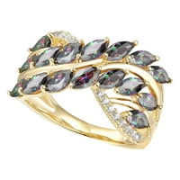 Wozhidaoke prstenovi za žene obojeni prsten za rhinestone za žene modni nakit Popularni dodaci za odmor