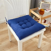 Tkinga modna stolica okrugla pamučna presvlaka za mekanu podstavljenu jastuk za jastuk Početna ili automobil za kućni dekor - plava
