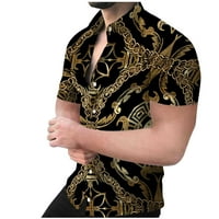 Jsaierl Havajski majice za muškarce Ljetna grafička majica na plaži Casual majice kratkih rukava dolje