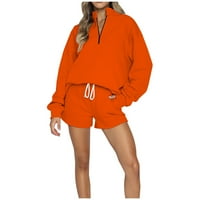 Ženske odjeće za ljetni ženski čvrsti set TrackSit pulover Sport Hoodress odijelo