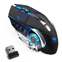 Punjivi bežični Bluetooth miše s više uređaja sa DPI opcijama, ergonomski optički prenosivi tihi miš za tecno camon p plava crna