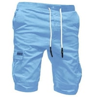 Xinqinghao muške pantalone za vruće vremenske muškarce Sport Pure Color Bange Casual Loose Sweatpats