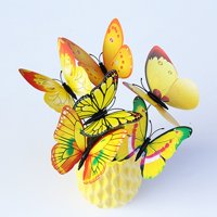Leptir figurice Zeleni zanat za vrt sa cvijećem