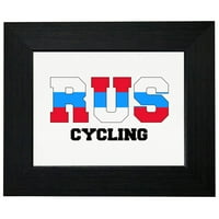 Rusija Biciklizam - Olimpijske igre - Rio - Oznaka Framed Print Poster zid ili opcije nosača