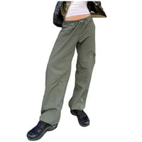 Tking Fashion ženske hlače Baggy Cargo Hlače Srednja odjeća Hip Hop Joggers Duksevi Ležerne prilike
